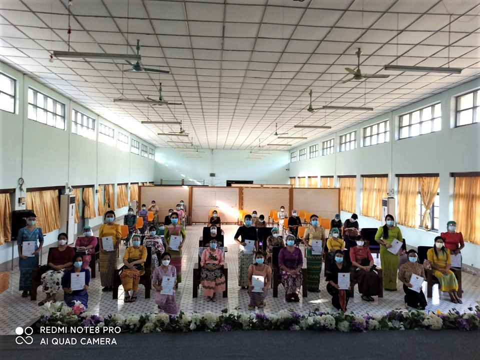 covid-19 ရောဂါကာကွယ်ထိန်းချုပ် ကုသရေးလုပ်ငန်းများတွင်  volunteers အဖြစ်             ဝန်ထမ်းဆောင်ခဲ့သော ဆရာမများအား ဂုဏ်ပြုပွဲအခမ်းအနား                                                                                                                         